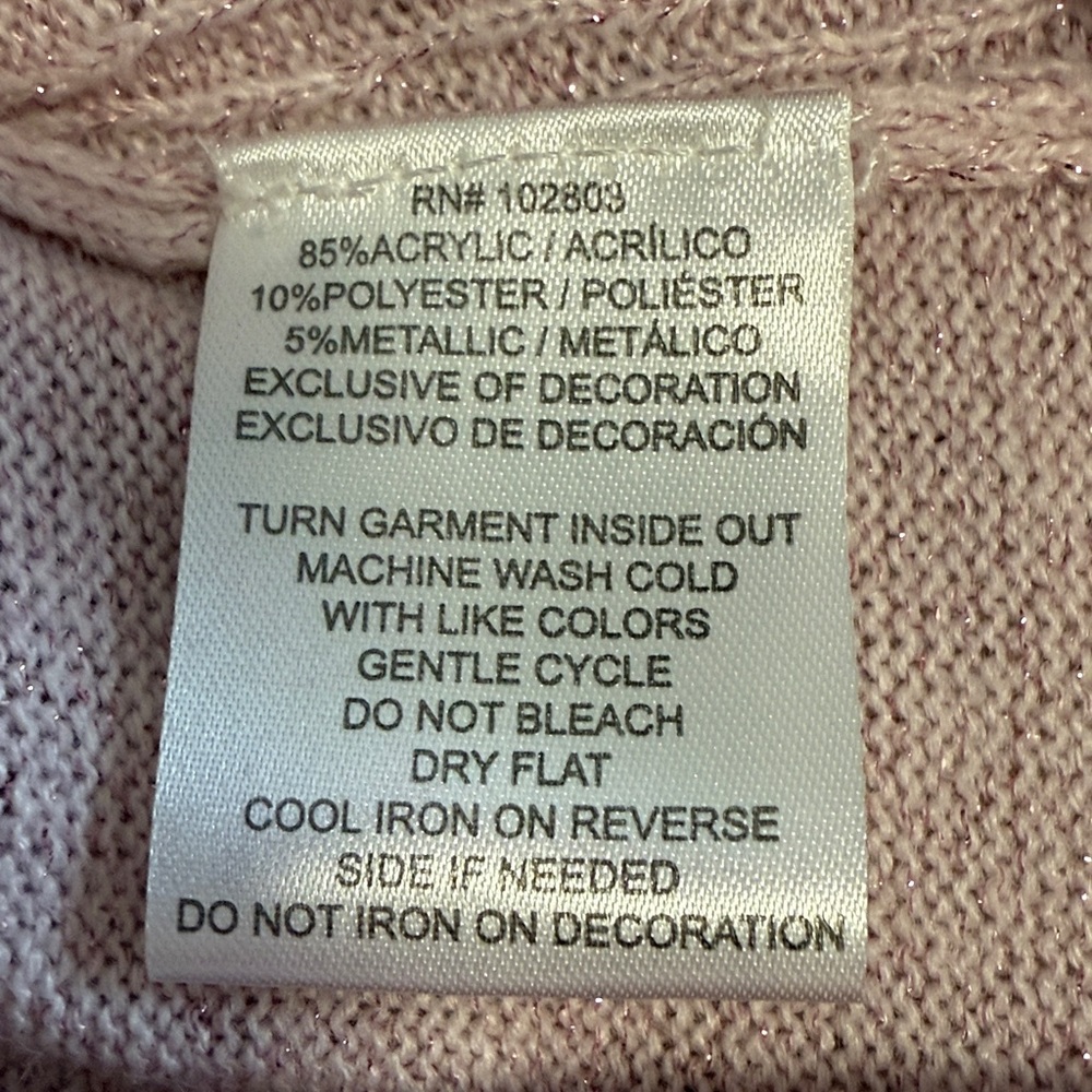 Briggs New York Light Pink Beaded Collar Sweater
SZXL - Picture 4 of 13